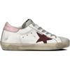 GOLDEN GOOSE Sneaker donna bianca/rosa in pelle