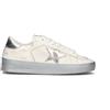 GOLDEN GOOSE STARDAN Sneaker donna bianca/argento in pelle