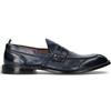GREEN GEORGE Mocassino uomo blu in pelle