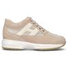 HOGAN Sneaker donna beige in pelle