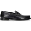 LORENZO TERRA Mocassino uomo blu in pelle