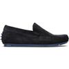 MEZZETINTE Mocassino uomo blu in suede