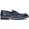 NEROFUMO Mocassino uomo blu in pelle