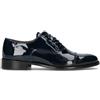 NEROFUMO Stringata uomo blu in pelle