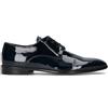 NEROFUMO Stringata uomo blu in pelle