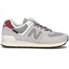 NEW BALANCE Sneaker uomo grigia/rossa