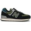 NEW BALANCE Sneaker uomo nera/verde