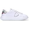 PHILIPPE MODEL Sneaker donna bianca/rossa/verde in pelle