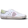 PHILIPPE MODEL Sneaker donna bianca/verde/rosa in pelle