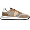 PHILIPPE MODEL Sneaker uomo beige/marrone in pelle
