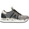 PREMIATA CONNY Sneakers trendy donna argento in suede/tessuto