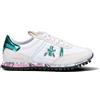 PREMIATA Sneaker donna bianca/verde/rosa in suede