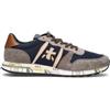 PREMIATA Sneaker uomo grigia/blu in pelle