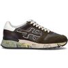 PREMIATA Sneaker uomo grigia/verde militare in pelle