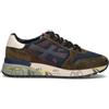 PREMIATA Sneaker uomo verde militare/blu in pelle
