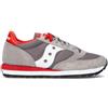 SAUCONY Sneaker uomo grigia/rossa in suede