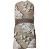 SalGiu Telo Arredo Copritutto Fantasia Floreale Rose e Farfalle Gran Foulard Multiuso in Cotone Matrimoniale 240x260 cm (Beige)