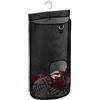 HomeFairy Semincircolare Mesh Sacca, Borse Organizer per Vestiti Sporco, cesti per Biancheria Pieghevoli con Gancio Durevole, Ideale per Porta, al Muro, nell'armadio, Colore Nero, 68.5x35.5x22.8cm