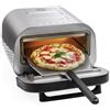 MACOM Forno Pizza Profrssional Oven con Temperatura Max 400° C Diametro 32 cm Potenza 1700 W Colore Acciaio Inossidabile