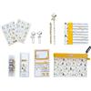 Grupo Erik Set Cancelleria Snoopy Peanuts | Kit di Cancelleria con 3 Quaderni A6, Penna e Matita, 4 Evidenziatori, Clips, Note adesive, Stickers e Astuccio Piccolo Snoopy