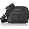 Tommy Hilfiger Borsa a Tracolla Uomo TH Elevated Nylon Camera Bag Piccola, Nero (Black), Taglia Unica