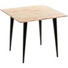 HAKU Möbel Tavolino acacia, nero, Legno massiccio, metallo - Dim.: L 46 cm x A 41 cm x P 46 cm, Stile: Moderno