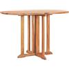 vidaXL AX Tavolo Patio Legno Massello Teak Pieghevole Giardino Balcone Terrazza + 49002