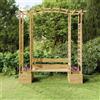 Vidaxl Pergola da Giardino Panca e Vasi Legno Massello Pino Impregnato