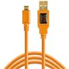 Tether Tools TetherPro USB 2.0 A Male to Micro B 5-pin orange
