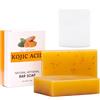 Samkeen Turmeric Kojic Acid Soap Lemon Soap, Kojic Acid Soap Original, Turmeric Soap per viso e corpo, sapone al limone curcuma-cojico per macchie scure (2 pezzi)