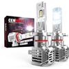 Cenmoll Lampadine Led H7, 120W 24000LM 6000K Bianco Freddo 600% Luminosità Lampadine H7 Led Canbus Senza Errori All-in-One Design Kit di Conversione di Sostituzione Alogena Xenon, Confezione da 2