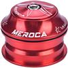 Tbest Serie Sterzo 1 1/8,Auricolare Senza Fili Sostituzione per I da Corsa in Lega di Alluminio Sostituzione per I da Corsa 44Mm Head Tube (Straight Steerer)(Red)