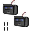 Sanicata Presa USB 12V Camper, Sanicata Intelligent Power Saving 12V Presa USB Auto 36W Dual 18W Quick Charge 3.0 da incasso per Auto Marina Camper SUV Bus ATV Nave Camion