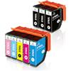 LeciRoba Cartucce d'inchiostro 378XL per stampanti Epson 378 378xl per stampanti Epson Expression Photo XP-8000 XP-8005 XP-8500 XP-8505 XP-8600 XP-8605 XP-8606 XP-8700 XP-8705 XP-15000 (confezione da