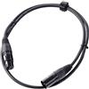 Pronomic Stage XFXM-1 Cavo Microfono XLR 1 m Nero, Lunghezza: 1m, 226 mm²