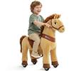 PonyCycle Essenziale Modello E Pony Cavalcabile per Bambini Cavallo che Cammina Cavalli Cavalcabili (con Freno/Taglia 3 per 3-4 Anni) Pony con Ruote Cavallo Marrone - E336