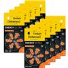Intenso Energy Ultra 7504426MP - 60 batterie per apparecchi acustici PR48, tipo 13, 10 confezioni da 6 pezzi, colore: Arancione