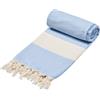 Sowel® Telo mare XXL, 100 x 200 cm, asciugamano da sauna, asciugamano grande, leggero, sottile, asciugamano per hammam, Fouta, pestemal, donna e uomo, 100% cotone, blu cielo