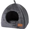 Generic Cuccia per gatti da esterno, resistente alle intemperie, tenda impermeabile per gatti, comoda cuccia per animali domestici con tappetino rimovibile, rifugio invernale portatile, lettino pieghevole
