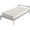 Italian Bed Linen Topper VERA sfoderabile con fodera lino, Singolo 80x190cm