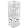 VERSA Design Portaombrelli per Ingresso, Corridoio, Camera, Giardino. Portaombrelli Piccolo e Moderno, Misure (A x L x l) 52 x 18 x 18 cm, Metallo, Colore Bianco