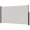 LZQ Tenda da Sole Laterale Retrattile, Paravento Avvolgibile Esterno, Anti UV Antivento Protezione Privacy Frangivista per Balcone, Giardino, Terrazzo, Veranda - Grigio - 200x300 cm