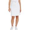 Tommy Hilfiger Gonna in Jeans Donna A-Line Skirt Corta, Bianco (Th Optic White), 40