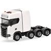 herpa modello di camion Scania CS20 Hochdach Schwerlastzugmaschine 4achs (8x4), in scala 1:87, pezzo da collezione, modello tedesco, statuetta plastica