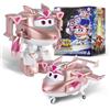 Super Wings Transformable aeroplano Supercharged Golden girl, altezza circa 12,7 cm, Figura d'azione 2 in 1, aeroplano giocattolo e figura robotica per bambini e bambine a partire da 3 anni