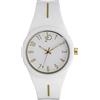 Roccobarocco Jam Lady RB.1301L-01J Orologio da donna in resina con cinturino in gomma bianco con fibbia in acciaio