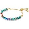 COAI Bracciale Chakra Donna Bilanciamento Energetico, Bracciale di Perline con Pietre dei Sette Chakra e Turchese Africano