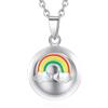 EUDORA Harmony Ball Collana Bola Gravidanza per Donne, Ciondolo Bola con Carillon Musicale Unicorno Campana dei Desideri Palla del Messico Collana Chiama Angeli Regalo per Mamma Moglie, 45 + 30