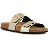 Geox D Brionia L, Sandali Piatti Donna, Lt Gold, 37 EU