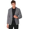Trendyol Giacca Slim Tinta Unita Doppiopetto Cappotto, Grigio, 48 Uomo